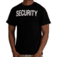 Rothco 2-Sided Security T-Shirt w/US Flag On Sleeve - Mens, Black, Small, 11040-S