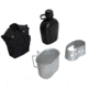 Rothco 4 Piece Canteen Kit w/Cover &amp; Aluminum Cup &amp; Stove / Stand, Black, 1144-Black