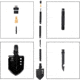 Rothco 8-in-1 Multi-Tool Survival Shovel / Portable Camping Entrenching Tool - Stainless Steel, 10156