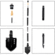 Rothco 8-in-1 Multi-Tool Survival Shovel / Portable Camping Entrenching Tool - Stainless Steel, 10156