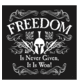 Rothco Athletic Fit Freedom T-Shirt, Mens, Black, Small, 1187-870