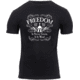 Rothco Athletic Fit Freedom T-Shirt, Mens, Black, Small, 1187-870