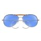 Rothco Aviator Air Force Style Sunglasses, Blue, Military Printed Case and Box, 10200-Blue-MilitaryPrintedCaseBox