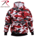 Rothco Camo Pullover Hooded Sweatshirt, Red Camo, XL, 2790-RedCamo-XL