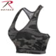 Rothco Camo Sports Bra, Black Camo, XL, 2922-BlackCamo-XL