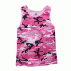 Rothco Camo Tank Top, Pink Camo, XL, 67702-PinkCamo-XL