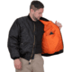 Rothco Concealed Carry MA-1 Flight Jacket, Black, Small, 77350-Black-S