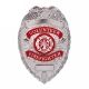 Rothco Deluxe Fire Department Badge, Silver, 1928-Silver