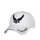 Rothco Deluxe U.S. Air Force Wing Low Profile Insignia Cap, White, 9154-White