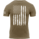 Rothco Distressed US Flag Athletic Fit T-Shirt, Coyote Brown, Small, 2632-CoyoteBrown-S