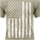 Rothco Distressed US Flag Athletic Fit T-Shirt, Desert Sand, Medium, 10870-DesertSand-M