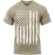 Rothco Distressed US Flag Athletic Fit T-Shirt, Desert Sand, Medium, 10870-DesertSand-M