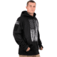 Rothco Distressed US Flag Concealed Carry Hooded Sweatshirt, Mens, Black, Extra Large, 3166-645