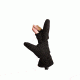 Rothco Fingerless Sniper Glove / Mittens, Black, L, 4395-Black-L