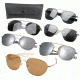 Rothco G.I. Type Aviator Sunglasses, Gold / Smoke, 55, 10604-GoldSmoke-52MM