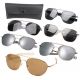 Rothco G.I. Type Aviator Sunglasses, Black Smoke, 52 mm, 10604-BlackSmoke-52MM