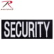 Rothco Security Hook Back Patch, Large, Black, 2858-L