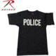 Rothco Imperfect 2-Sided T-Shirt w/ Police Print - Mens, Black, Medium, R6612-M