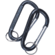 Rothco Jumbo 80mm Carabiner With Key Ring, Stainless, 260-064