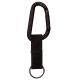 Rothco Jumbo 80MM Carabiner With Web Strap Key Ring, Black, 291-Black
