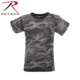 Rothco Kids Camo T-Shirts, Extra Small, Black Camo, 2174-BlackCamo-XS