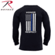 Rothco Thin Blue Line Honor and Respect Long Sleeve T-Shirt - Men's, Small, 4785-S