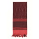 Rothco Lightweight Shemagh Tactical Desert Keffiyeh Scarf, Red/Black, 4537-RedBlack