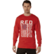 Rothco Long Sleeve R.E.D. Remember Everyone Deployed Athletic Fit T-Shirt - Mens, Red, Large, 11820-Red-L