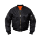 Rothco MA-1 Flight Jacket, Black, Extra Small, 7324-Black-XS