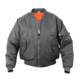 Rothco MA-1 Flight Jacket, Gun Metal Grey, Small, 7350-GunMetalGrey-S
