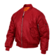 Rothco MA-1 Flight Jacket, Red, Small, 7474-Red-S