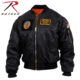 Rothco MA-1 Flight Jacket with Patches, Black, 4XL, 72520-Black-4XL