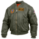 Rothco MA-1 Flight Jacket with Patches, Sage Green, Small, 7240-SageGreen-S
