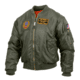 Rothco MA-1 Flight Jacket with Patches, Sage Green, Small, 7240-SageGreen-S
