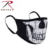 Rothco Half Skull Reusable 3-Layer Face Mask, Polyester, Large/Extra Large, 11283-LXL