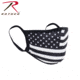 Rothco American Flag Reusable 3-Layer Face Mask, Polyester, Small/Medium, White, 11281-White-SM