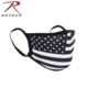 Rothco American Flag Reusable 3-Layer Face Mask, Polyester, Small/Medium, White, 11281-White-SM