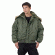 Rothco N-2B Flight Jacket, Sage Green, Small, 7190-SageGreen-S