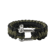 Rothco Paracord Bracelet With D-Shackle, Olive Drab/Black, 7, 913-OliveDrabBlack-7Inches