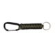 Rothco Paracord Keychain with Carabiner, Olive Drab/Black, 9179-OliveDrabBlack