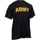 Rothco Physical Training Shirt, Black/Gold, S, 46020-Sm