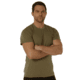 Rothco Pocket T-Shirt Collection Available In Cotton/Poly and Moisture Wicking Poly, AR 670-1 Coyote Brown, Small, Cotton/Polyester, 36910-AR670-1CoyoteBrown-CottonPolyester-S