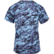Rothco Polyester Performance T-Shirt, Mens, Sky Blue Digital Camo, Large, 44030-031
