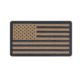 Rothco PVC US Flag Patch With Hook Back, Black-Khaki, Bulk Packaging, 27782-BlackKhaki-BulkPackaging