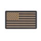 Rothco PVC US Flag Patch With Hook Back, Black-Khaki, Bulk Packaging, One Size, 27782-BlackKhaki-BulkPackaging-OneSize