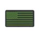 Rothco PVC US Flag Patch With Hook Back, Black / Olive Drab, Bulk Packaging, One Size, 27783-BlackOliveDrab-BulkPackaging-OneSize