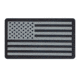 Rothco PVC US Flag Patch With Hook Back, Black/Silver, Bulk Packaging, 27781-BlackSilver-BulkPackaging