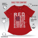 Rothco R.E.D. T-Shirt - Womens, Red, 2XL, 11825-2XL