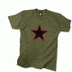 Rothco Red China Star T-Shirt, Small, 60303-S