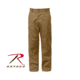 Rothco Relaxed Fit Zipper Fly BDU Pants, Coyote Brown, Small, 2904-CoyoteBrown-S